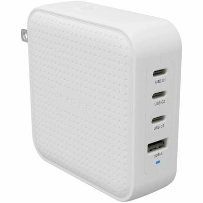 TARGUS HYPERJUICE 100W GAN GLOBAL CHARGER (3 USB-C/1 USB-A PORTS) W/TRAVEL ADAPT - Cartouches Certifiees