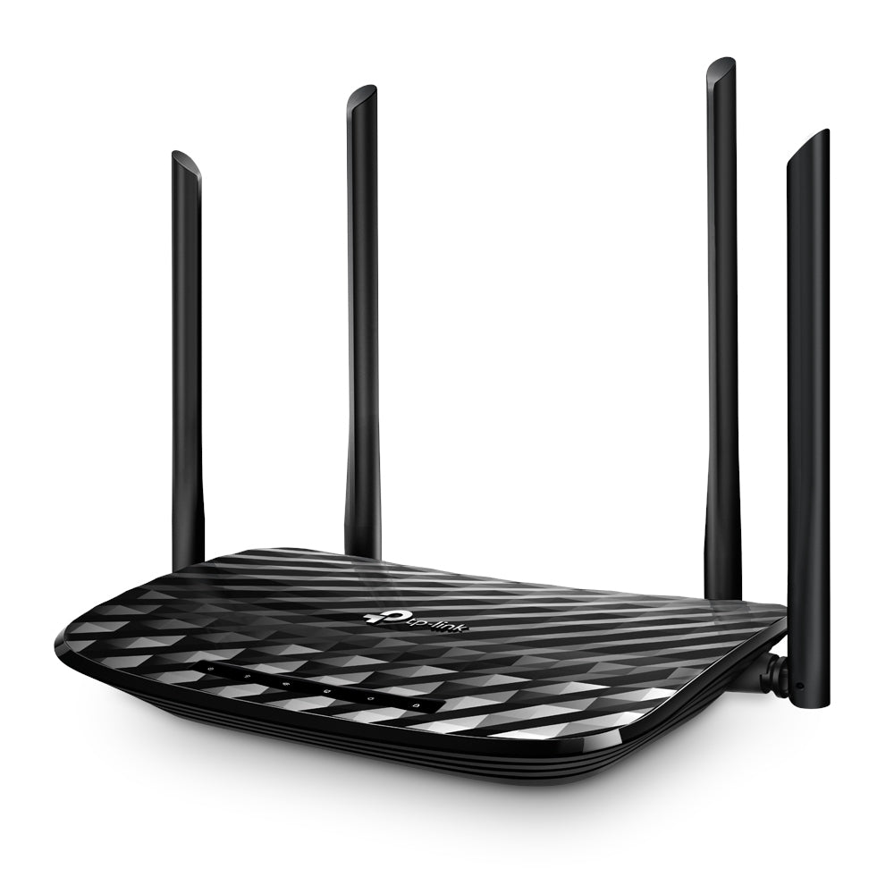 TP-LINK AC1200 wireless router Gigabit Ethernet Dual-band (2.4 GHz / 5 GHz) Black (ARCHER-A6) - Cartouches Certifiees