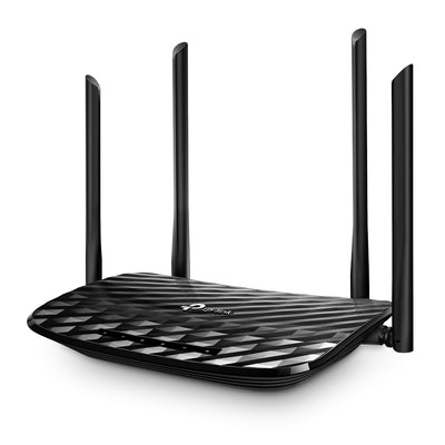 TP-LINK AC1200 wireless router Gigabit Ethernet Dual-band (2.4 GHz / 5 GHz) Black (ARCHER-A6) - Cartouches Certifiees
