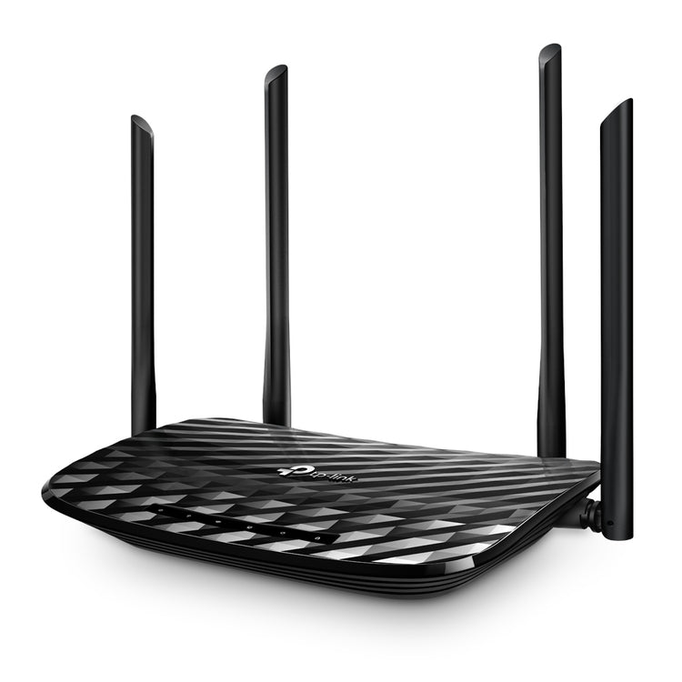TP-LINK AC1200 wireless router Gigabit Ethernet Dual-band (2.4 GHz / 5 GHz) Black (ARCHER-A6) - Cartouches Certifiees