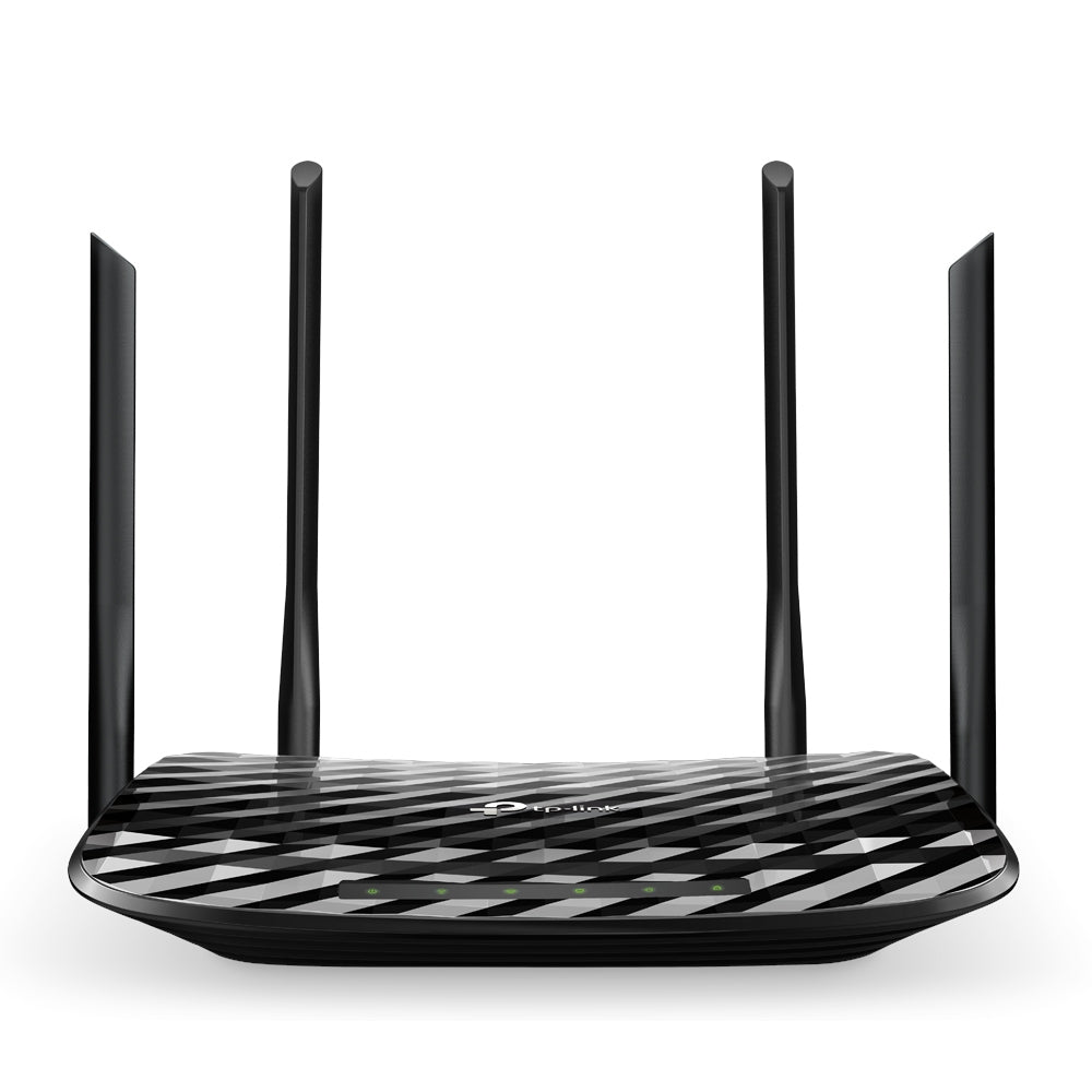 TP-LINK AC1200 wireless router Gigabit Ethernet Dual-band (2.4 GHz / 5 GHz) Black (ARCHER-A6) - Cartouches Certifiees