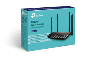TP-LINK AC1200 wireless router Gigabit Ethernet Dual-band (2.4 GHz / 5 GHz) Black (ARCHER-A6) - Cartouches Certifiees