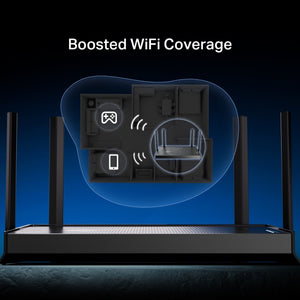 TP-LINK Archer BE3600 wireless router 2.5 Gigabit Ethernet Dual-band (2.4 GHz / 5 GHz) Black (ARCHER-BE3600) - Cartouches Certifiees