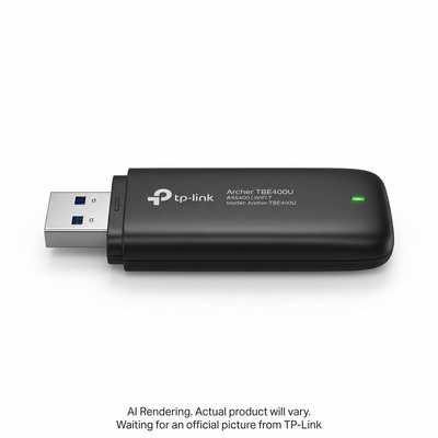 TP-LINK BE6500 Tri-Band Wi-Fi 7 Mini Wireless USB Adapter (ARCHER-TBE400U) - Cartouches Certifiees