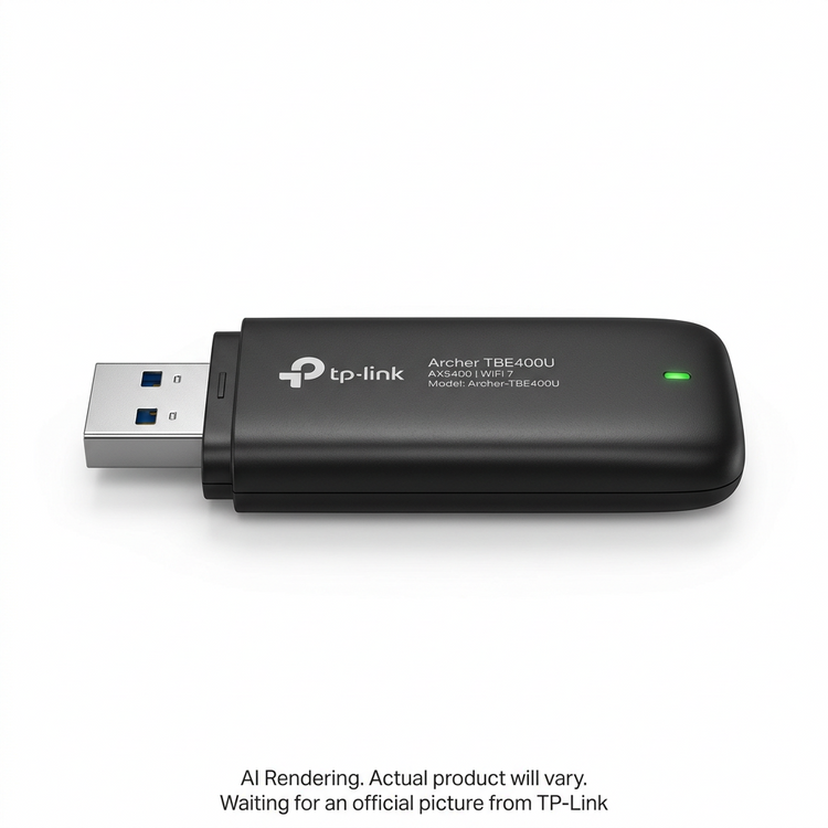 TP-LINK BE6500 Tri-Band Wi-Fi 7 Mini Wireless USB Adapter (ARCHER-TBE400U) - Cartouches Certifiees