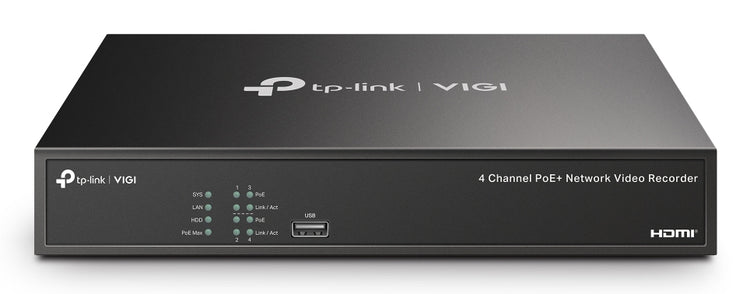 TP-LINK Black (VIGI NVR1004H-4P-2TB) - Cartouches Certifiees
