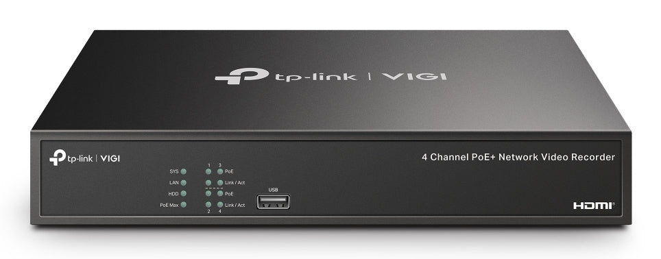 TP-LINK Black (VIGI NVR1004H-4P-2TB) - Cartouches Certifiees