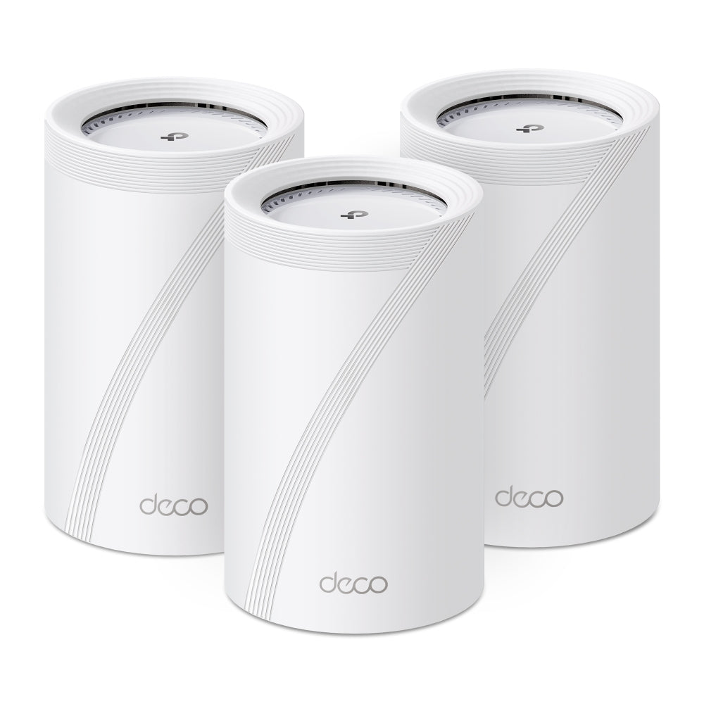 TP-LINK Deco BE68 (3-pack) Tri-band (2.4 GHz / 5 GHz / 6 GHz) Wi-Fi 7 (802.11be) White Internal (DECO-BE68(3-PACK)) - Cartouches Certifiees