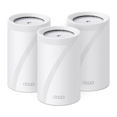TP-LINK Deco BE68 (3-pack) Tri-band (2.4 GHz / 5 GHz / 6 GHz) Wi-Fi 7 (802.11be) White Internal (DECO-BE68(3-PACK)) - Cartouches Certifiees