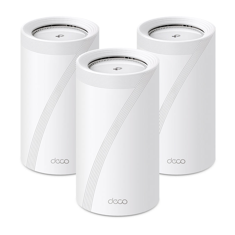 TP-LINK Deco BE85 (3-Pack) Tri-band (2.4 GHz / 5 GHz / 6 GHz) Wi-Fi 7 (802.11be) White 4 Internal (DECO BE85(3-PACK)) - Cartouches Certifiees