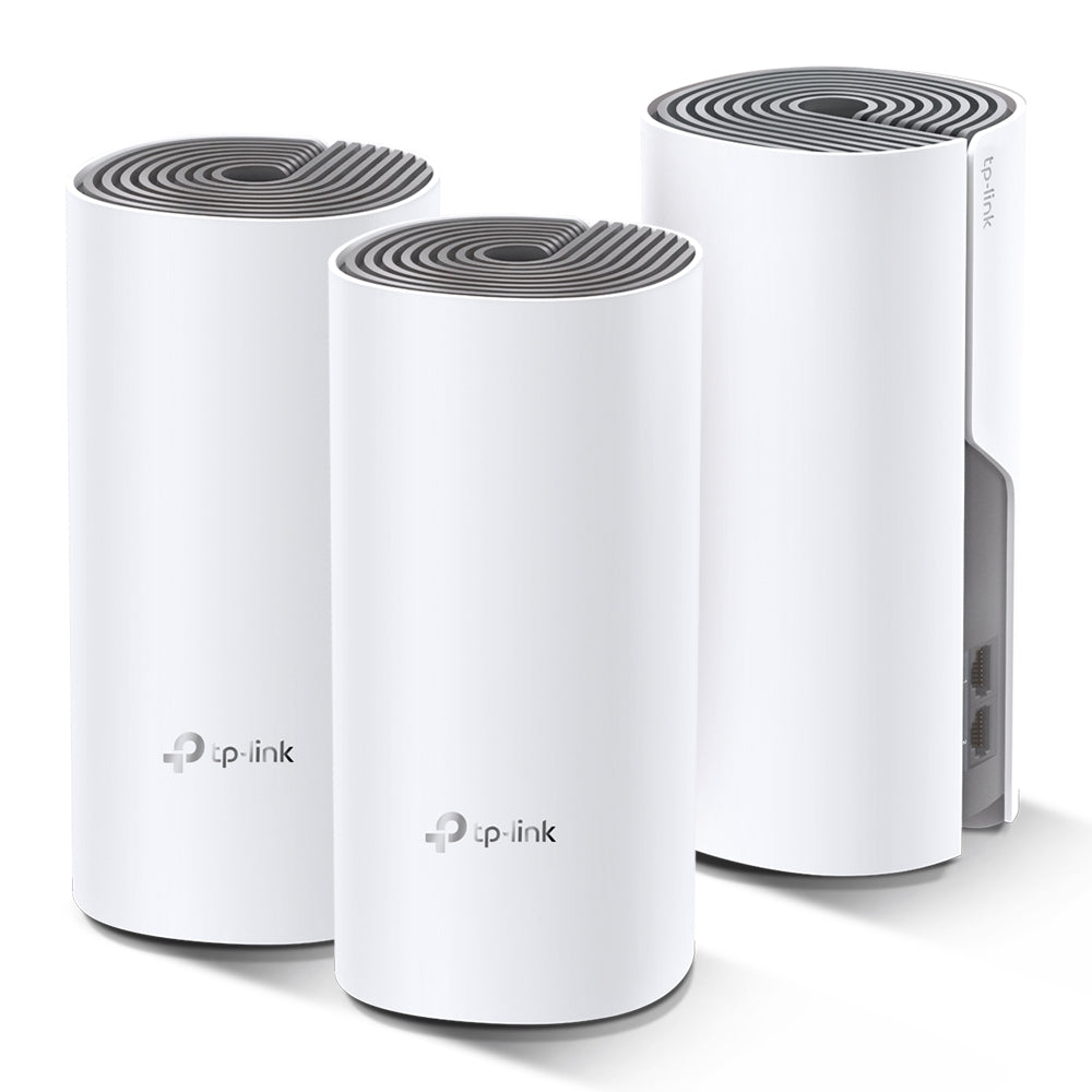 TP-LINK Deco E4 (3-pack) Dual-band (2.4 GHz / 5 GHz) Wi-Fi 5 (802.11ac) White, Grey 2 Internal (DECO-E4(3-PACK)) - Cartouches Certifiees
