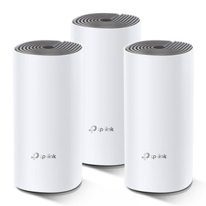 TP-LINK Deco E4 (3-pack) Dual-band (2.4 GHz / 5 GHz) Wi-Fi 5 (802.11ac) White, Grey 2 Internal (DECO-E4(3-PACK)) - Cartouches Certifiees