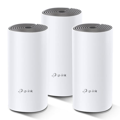 TP-LINK Deco E4 (3-pack) Dual-band (2.4 GHz / 5 GHz) Wi-Fi 5 (802.11ac) White, Grey 2 Internal (DECO-E4(3-PACK)) - Cartouches Certifiees