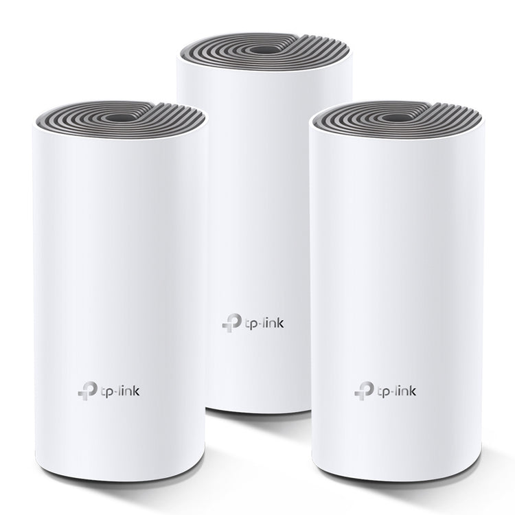 TP-LINK Deco E4 (3-pack) Dual-band (2.4 GHz / 5 GHz) Wi-Fi 5 (802.11ac) White, Grey 2 Internal (DECO-E4(3-PACK)) - Cartouches Certifiees