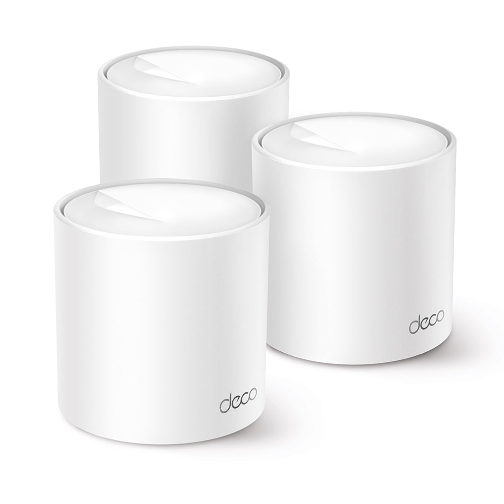 TP-LINK Deco X10 Dual-band (2.4 GHz / 5 GHz) Wi-Fi 6 (802.11ax) White 2 Internal (DECO-X10(3-PACK)) - Cartouches Certifiees