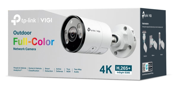 TP-LINK INSIGHT S385 Bullet IP security camera Outdoor 2880 x 1620 pixels Wall (INSIGHT S385(2.8MM)) - Cartouches Certifiees