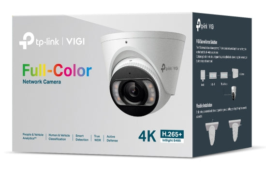 TP-LINK INSIGHT S485 Turret IP security camera Outdoor 3840 x 2160 pixels Ceiling (INSIGHT S485(2.8MM)) - Cartouches Certifiees
