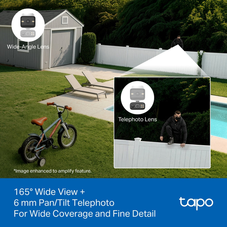 TP-LINK IP security camera Outdoor 2304 x 1296 pixels Ceiling/Wall/Pole (TAPO C645D KIT) - Cartouches Certifiees