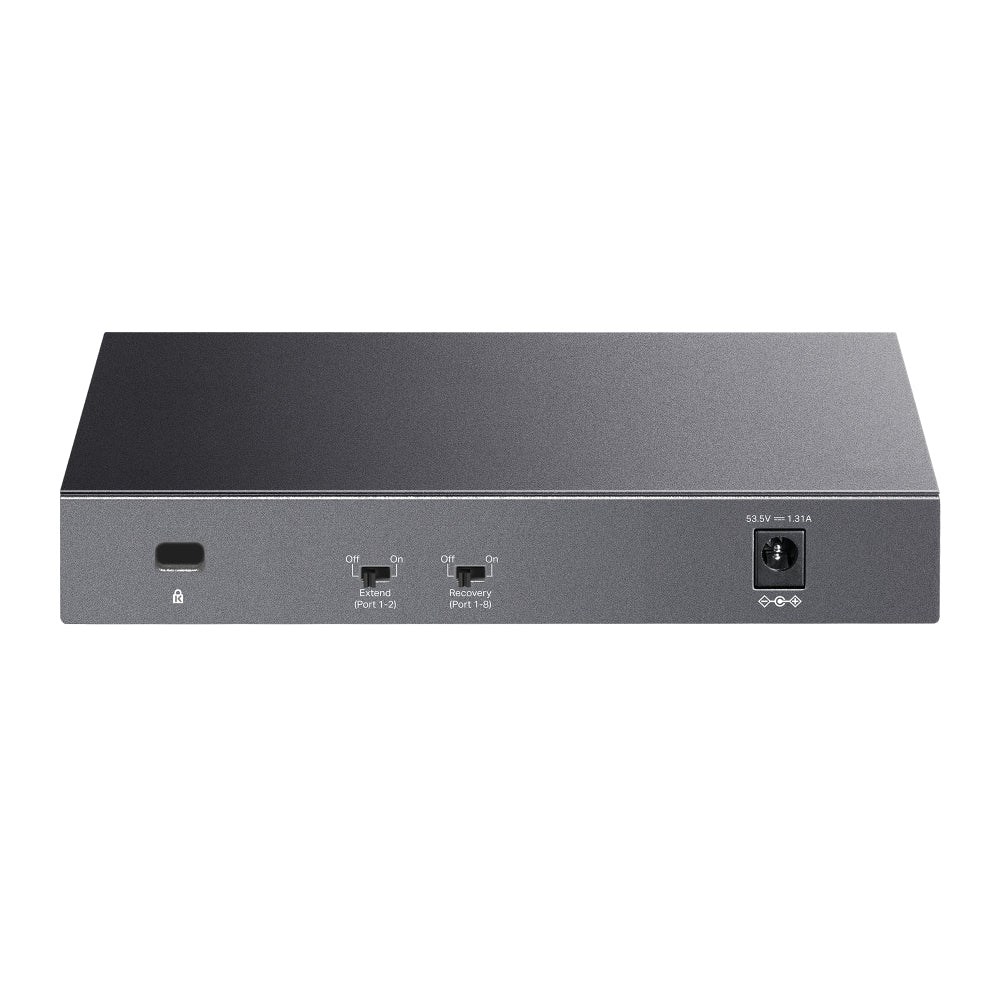 TP-LINK LiteWave network switch Unmanaged Gigabit Ethernet (10/100/1000) Power over Ethernet (PoE) Black (LS108GP) - Cartouches Certifiees