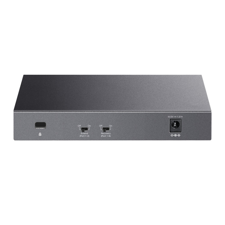 TP-LINK LiteWave network switch Unmanaged Gigabit Ethernet (10/100/1000) Power over Ethernet (PoE) Black (LS108GP) - Cartouches Certifiees