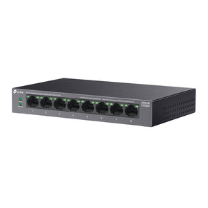 TP-LINK LiteWave network switch Unmanaged Gigabit Ethernet (10/100/1000) Power over Ethernet (PoE) Black (LS108GP) - Cartouches Certifiees