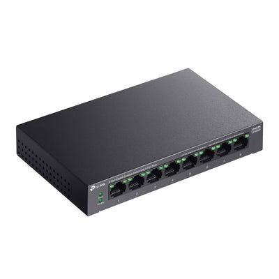 TP-LINK LiteWave network switch Unmanaged Gigabit Ethernet (10/100/1000) Power over Ethernet (PoE) Black (LS108GP) - Cartouches Certifiees