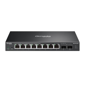 TP-LINK network switch Managed 2.5G Ethernet (100/1000/2500) Desktop/Wall-Mounting Black (ES210X-M2) - Cartouches Certifiees