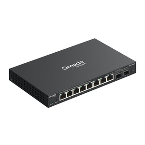 TP-LINK network switch Managed 2.5G Ethernet (100/1000/2500) Desktop/Wall-Mounting Black (ES210X-M2) - Cartouches Certifiees