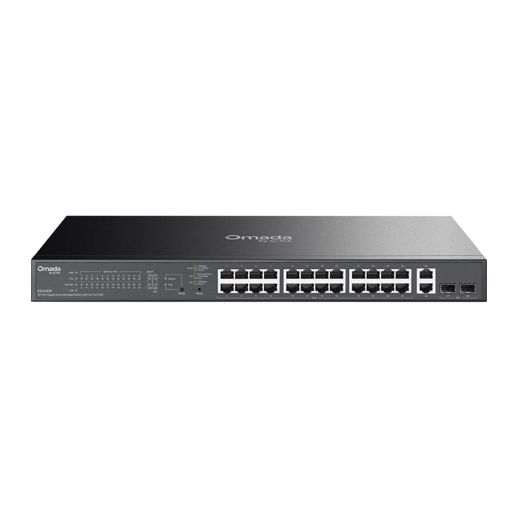 TP-LINK network switch Managed L2 Gigabit Ethernet (10/100/1000) Power over Ethernet (PoE) Black (ES228GP) - Cartouches Certifiees