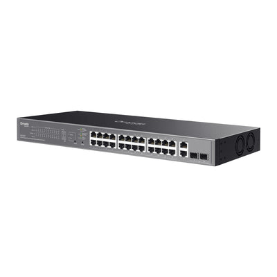 TP-LINK network switch Managed L2 Gigabit Ethernet (10/100/1000) Power over Ethernet (PoE) Black (ES228GP) - Cartouches Certifiees