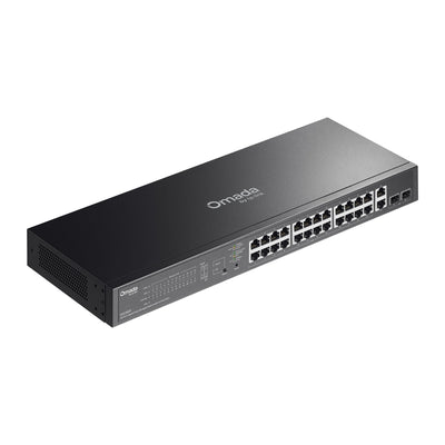 TP-LINK network switch Managed L2 Gigabit Ethernet (10/100/1000) Power over Ethernet (PoE) Black (ES228GP) - Cartouches Certifiees