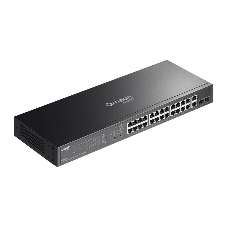 TP-LINK network switch Managed L2 Gigabit Ethernet (10/100/1000) Power over Ethernet (PoE) Black (ES228GP) - Cartouches Certifiees