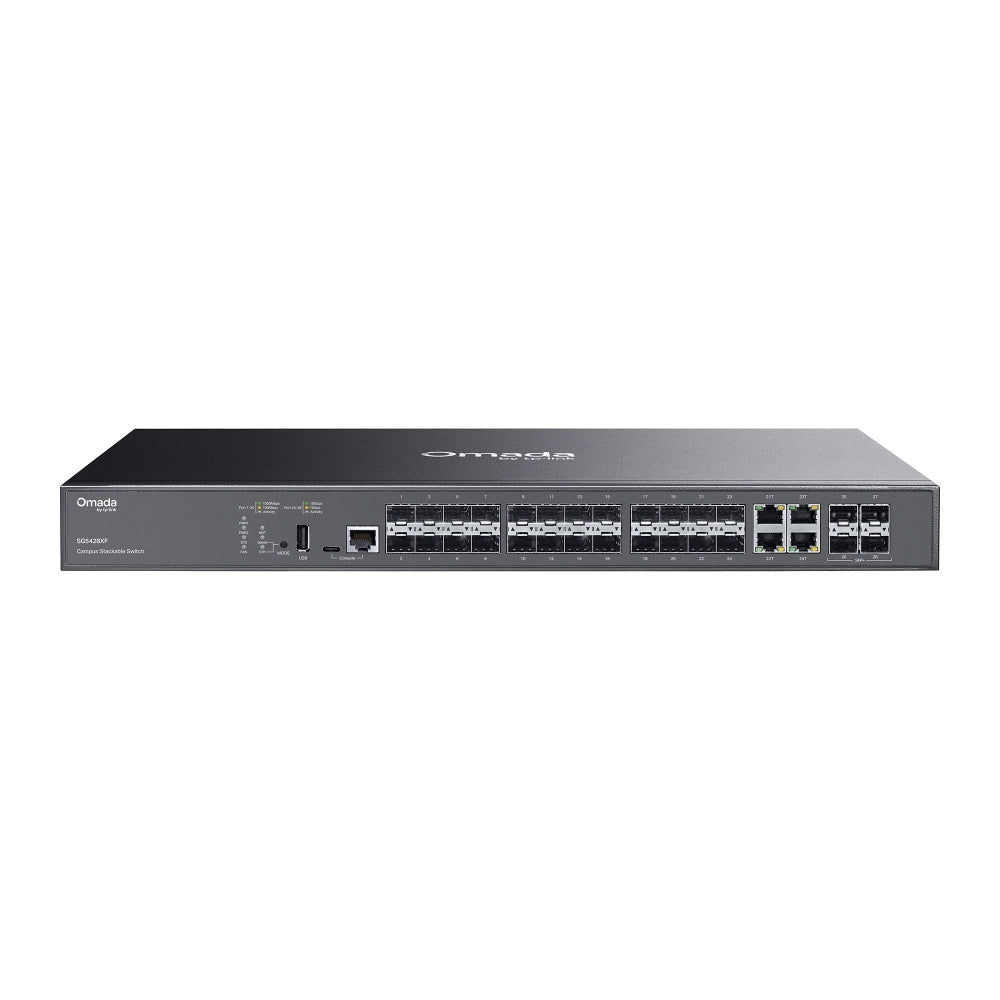 TP-LINK network switch Managed L3 Black (SG5428XF) - Cartouches Certifiees