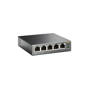 TP-LINK network switch Unmanaged Fast Ethernet (10/100) Power over Ethernet (PoE) Black (TL-SF1005P) - Cartouches Certifiees