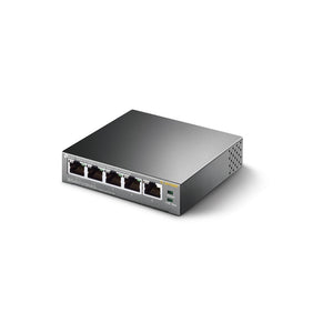 TP-LINK network switch Unmanaged Fast Ethernet (10/100) Power over Ethernet (PoE) Black (TL-SF1005P) - Cartouches Certifiees