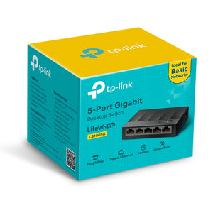 TP-LINK network switch Unmanaged Gigabit Ethernet (10/100/1000) Black (LS1005G) - Cartouches Certifiees