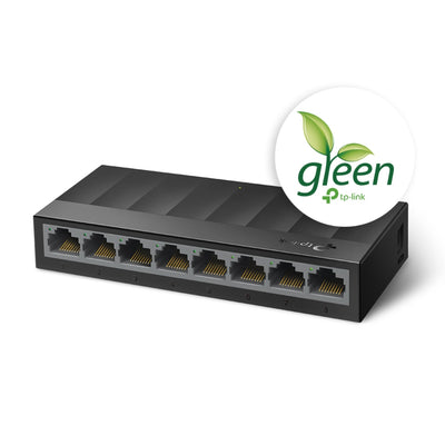 TP-LINK network switch Unmanaged Gigabit Ethernet (10/100/1000) Black (LS1008G) - Cartouches Certifiees