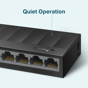 TP-LINK network switch Unmanaged Gigabit Ethernet (10/100/1000) Black (LS1008G) - Cartouches Certifiees