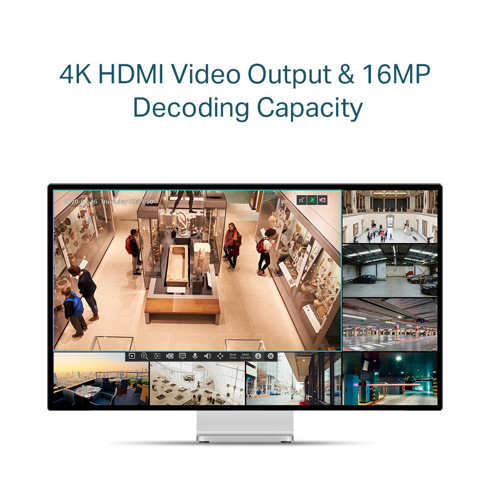 TP-LINK network video recorder Black (VIGI NVR1004H-4P) - Cartouches Certifiees