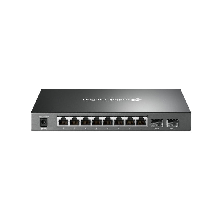 TP-LINK Omada SG2210P network switch Managed L2/L2+ Gigabit Ethernet (10/100/1000) Power over Ethernet (PoE) Black (TL-SG2210P) - Cartouches Certifiees