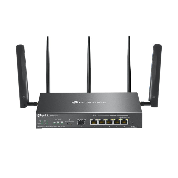 TP-LINK Omada wireless router Gigabit Ethernet Dual-band (2.4 GHz / 5 GHz) Black (ER706W-4G) - Cartouches Certifiees