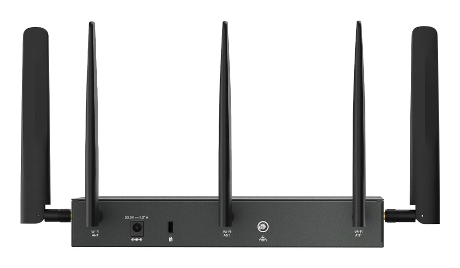 TP-LINK Omada wireless router Gigabit Ethernet Dual-band (2.4 GHz / 5 GHz) Black (ER706WP-4G) - Cartouches Certifiees