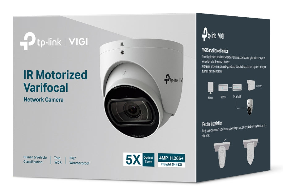 TP-LINK - PHYSICAL SECURITY TP-Link VIGI Turret IP security camera Outdoor 2688 x 1520 pixels Ceiling (INSIGHT S445ZI) - Cartouches Certifiees