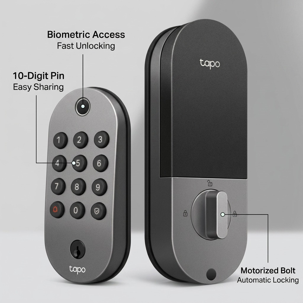 TP-LINK Smart Wi-Fi Door Lock (TAPO DL105) - Cartouches Certifiees