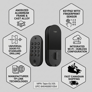 TP-LINK Smart Wi-Fi Door Lock (TAPO DL105) - Cartouches Certifiees