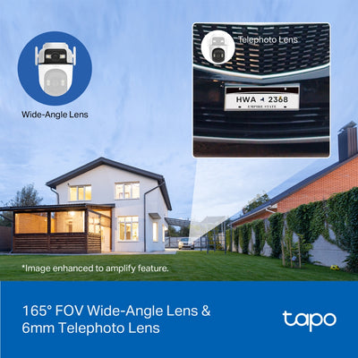 TP-LINK Tapo C545D Spherical IP security camera Outdoor 2304 x 1296 pixels Ceiling/Wall/Pole (TAPO-C545D) - Cartouches Certifiees