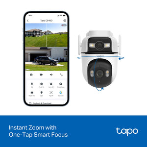 TP-LINK Tapo C545D Spherical IP security camera Outdoor 2304 x 1296 pixels Ceiling/Wall/Pole (TAPO-C545D) - Cartouches Certifiees