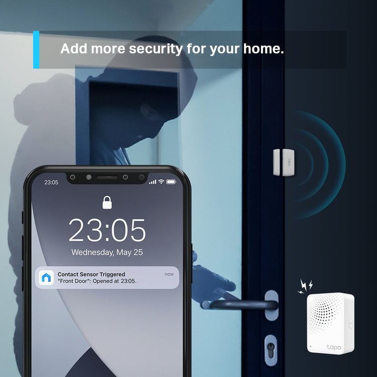 TP-LINK Tapo T110 door/window sensor Wireless Door/Window White (TAPO-T110) - Cartouches Certifiees
