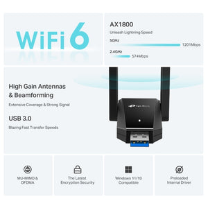 TP-LINK TX30U Plus WLAN (ARCHER-TX30U-PLUS) - Cartouches Certifiees