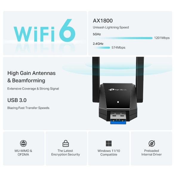TP-LINK TX30U Plus WLAN (ARCHER-TX30U-PLUS) - Cartouches Certifiees